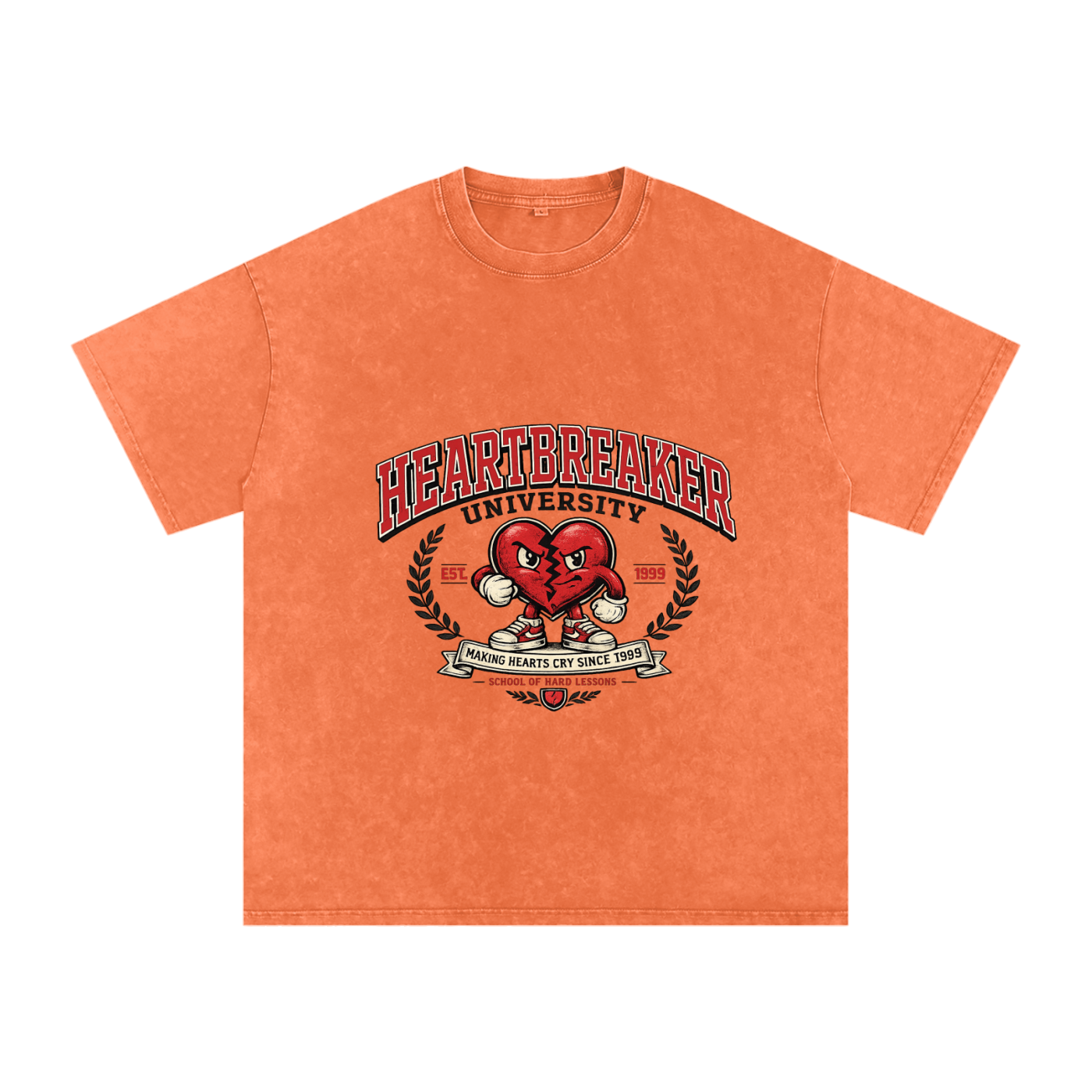 Snow Washed Oversized Cotton T-Shirt