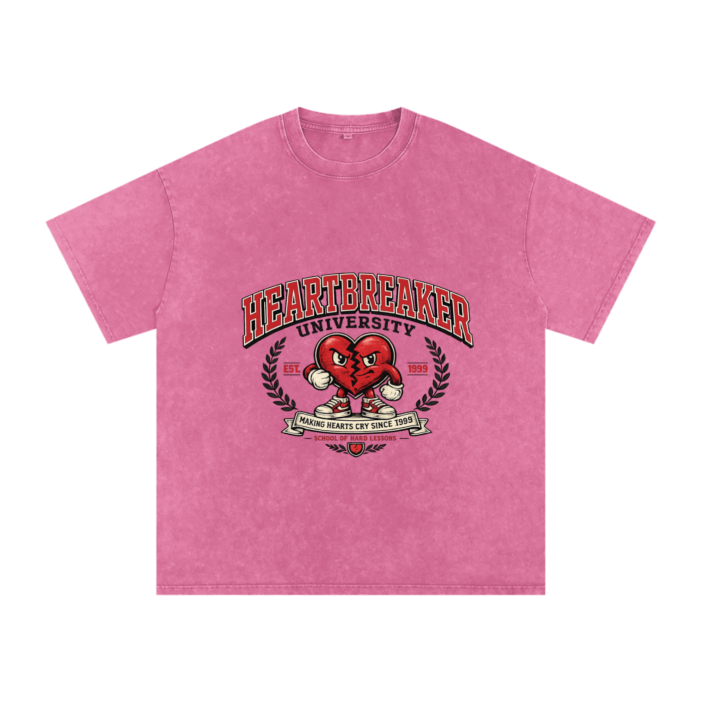 Snow Washed Oversized Cotton T-Shirt