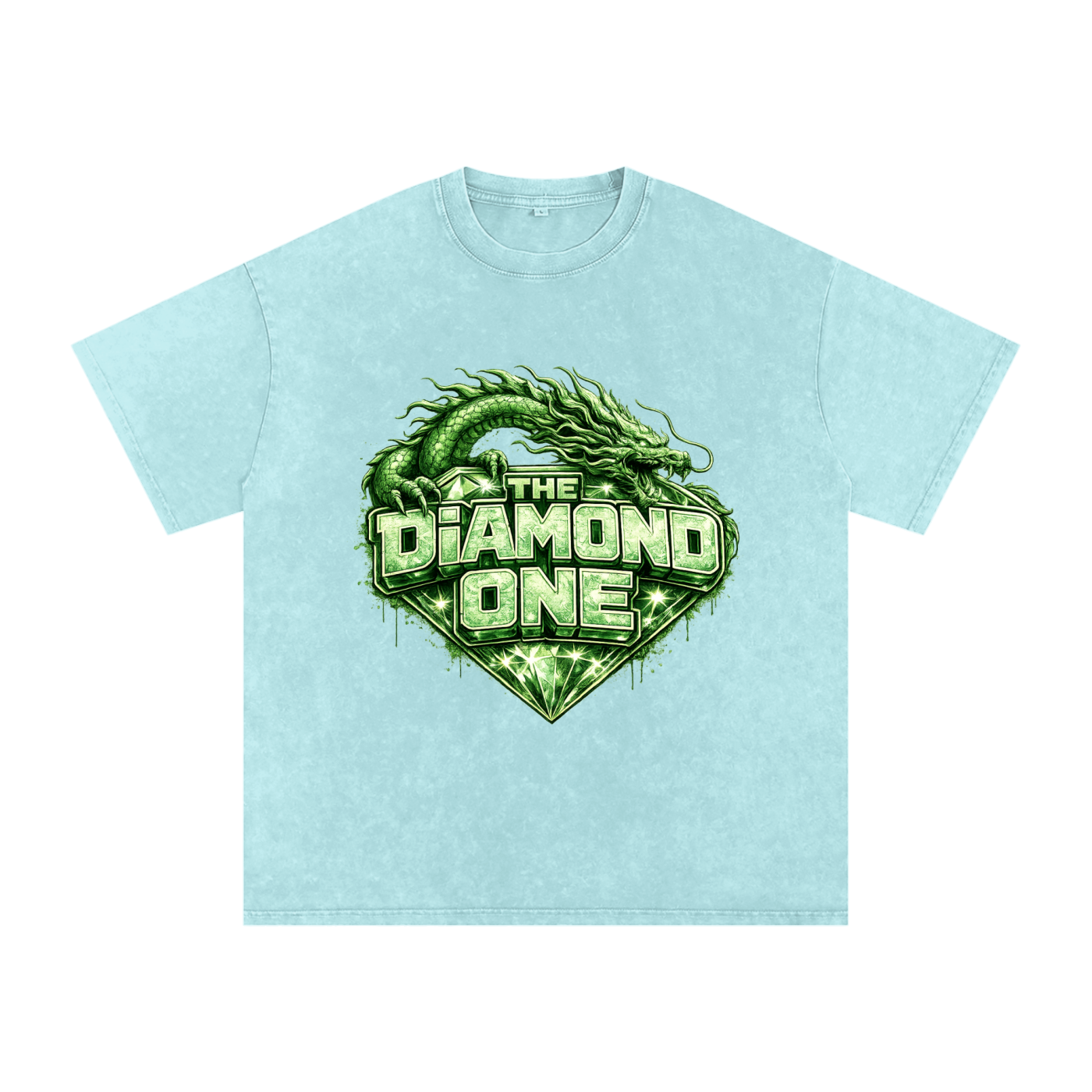 Snow Washed Oversized Cotton T-Shirt