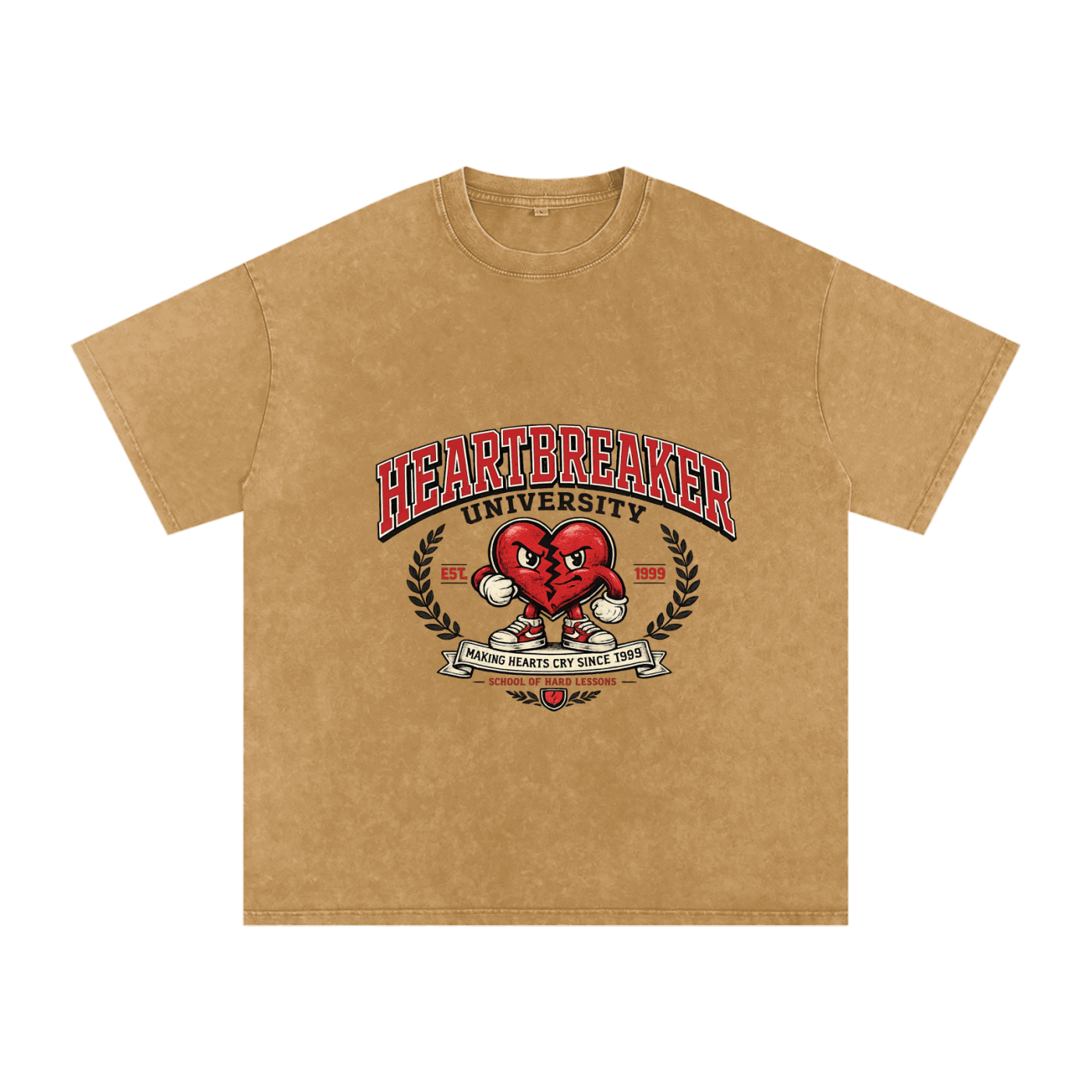 Snow Washed Oversized Cotton T-Shirt