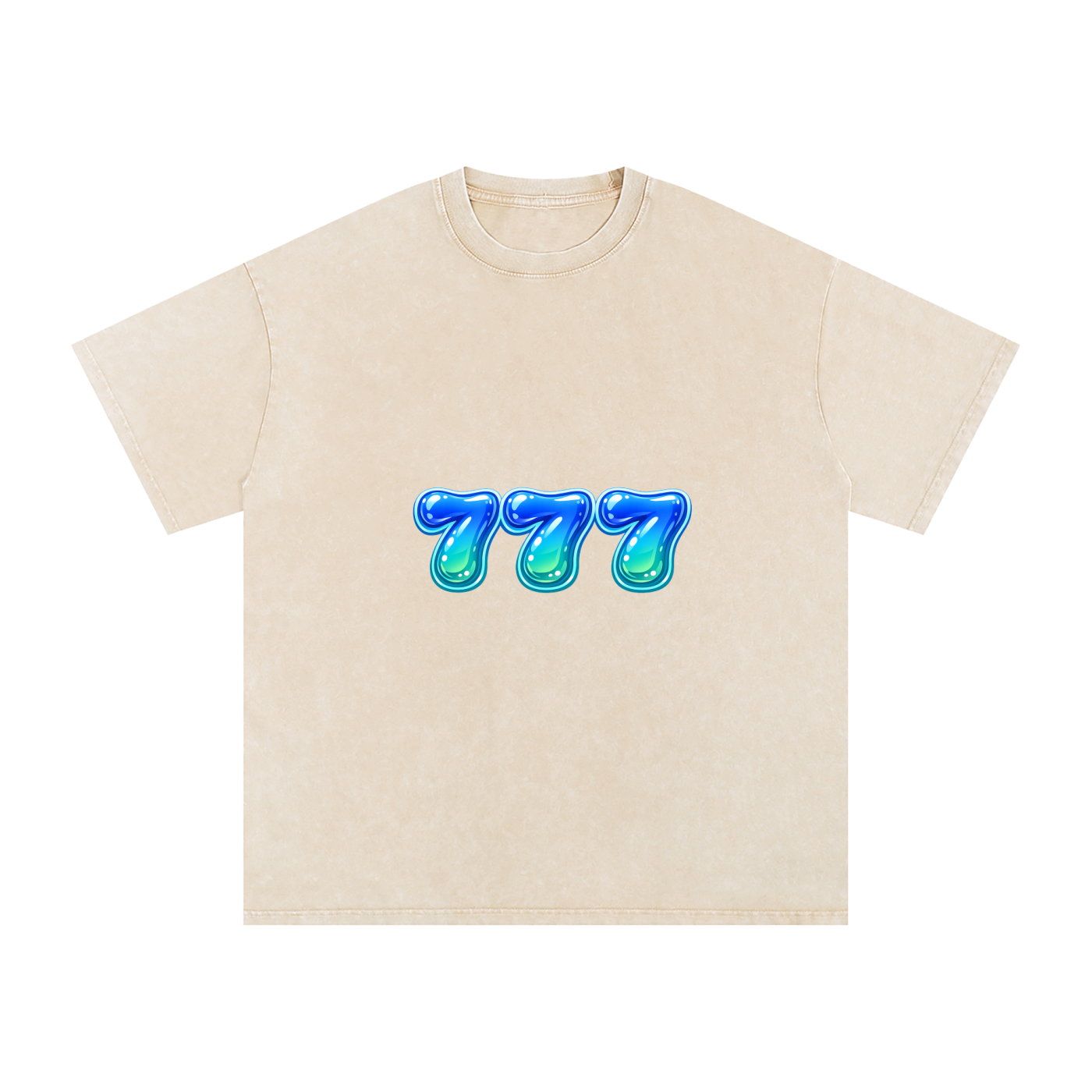 Snow Washed Oversized Cotton T-Shirt