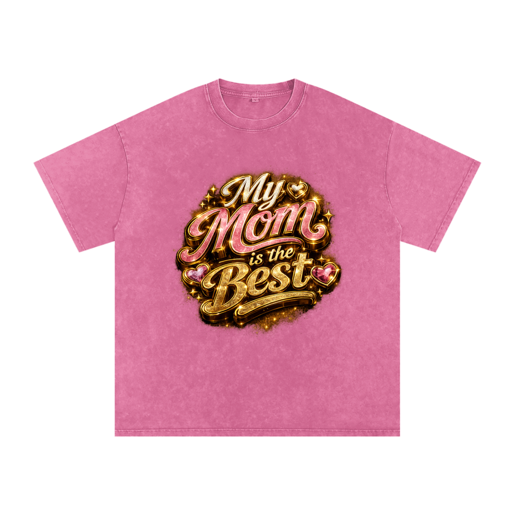 Snow Washed Oversized Cotton T-Shirt